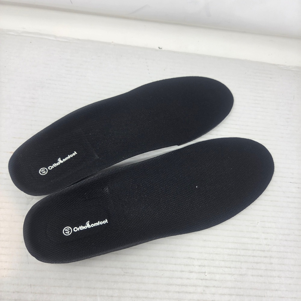 OrthoComfoot Insoles 13 Men 46 Black Arch Support Orthotic Comfort 000